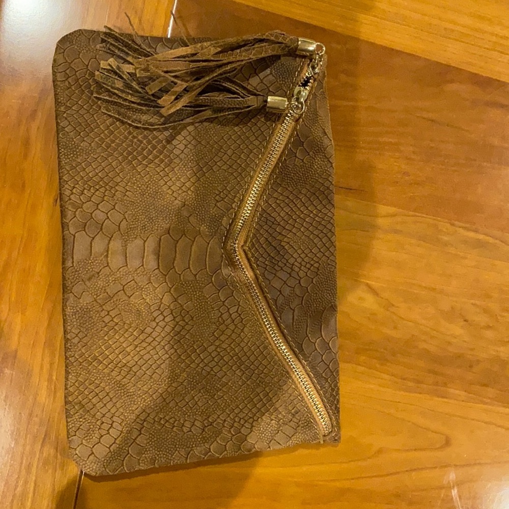 Clutch purse genuine leather